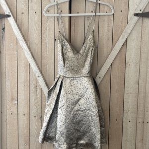 Dark Gold shiny dress